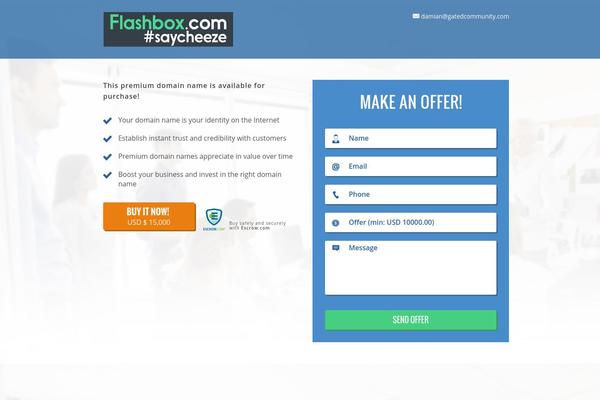 flashbox.com site used Evolve-theme
