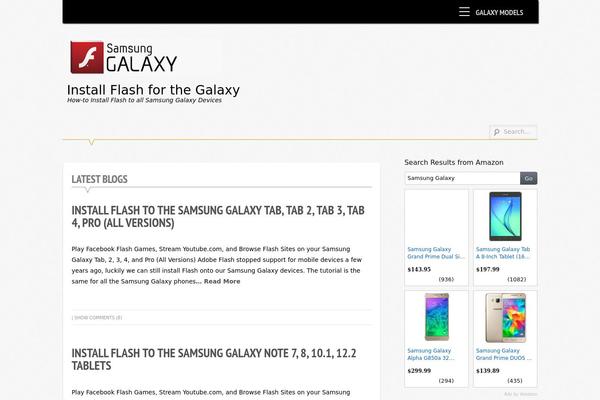 Supernova theme site design template sample