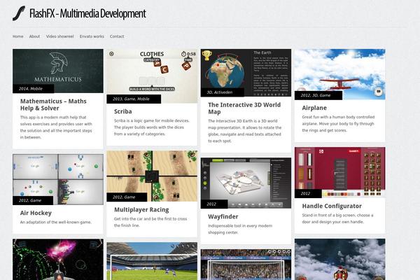 Gridly theme site design template sample