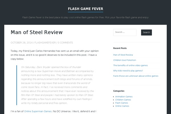 flashgamefever.com site used Finch
