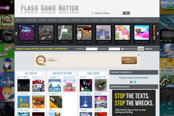 flashgamenation.com site used FunGames