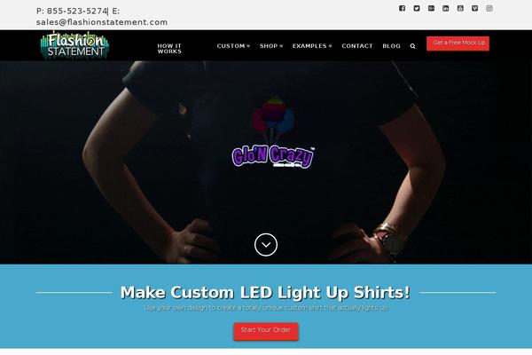 X Child theme site design template sample