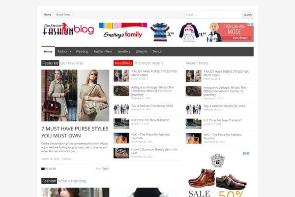 NewsPlus theme site design template sample