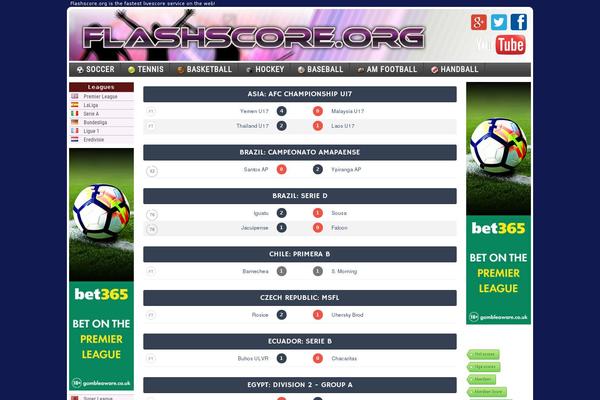 Livescore theme site design template sample