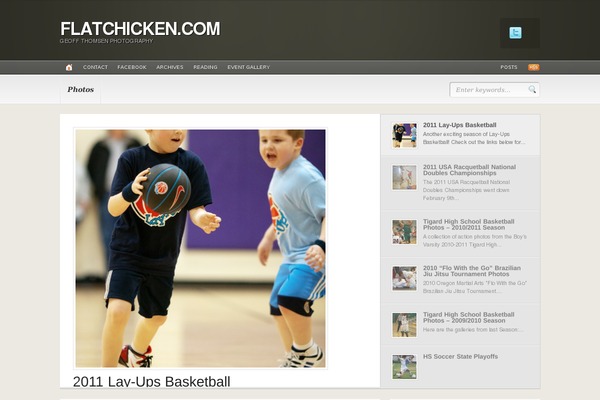 Headlines theme site design template sample
