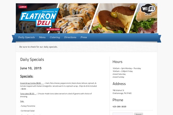 Delicacy theme site design template sample