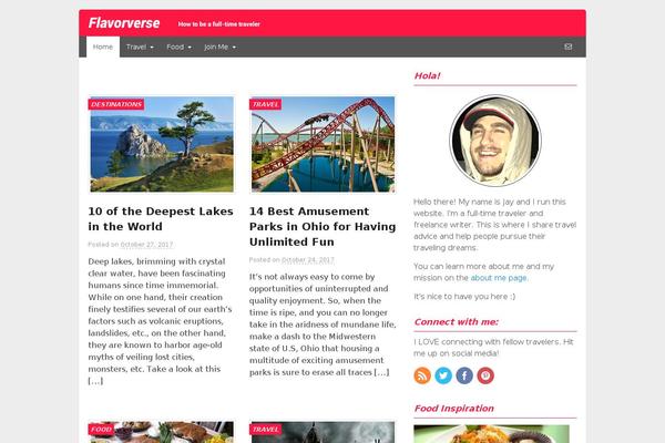 Verse theme site design template sample