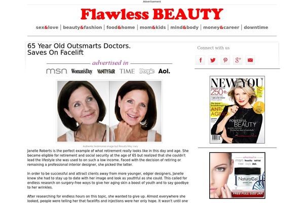 Flawless theme site design template sample