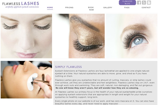 flawlesslashes.com site used Flawless
