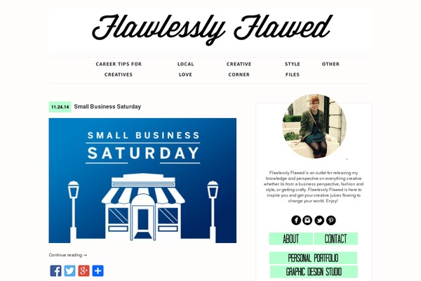 flawlesslyflawed.com site used Sinensis