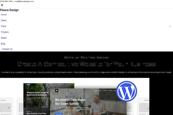 KadenceWP theme site design template sample