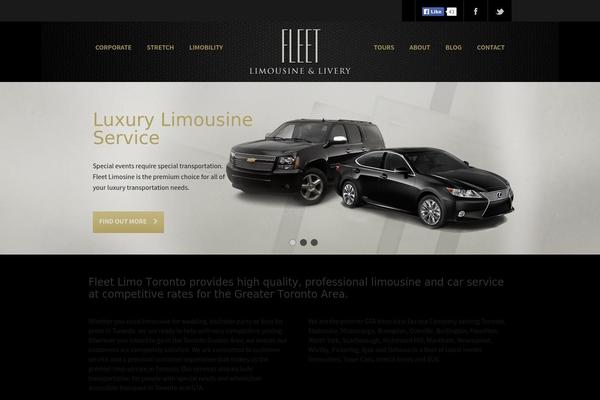 Limo theme site design template sample