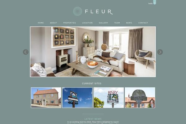 Fleur theme site design template sample