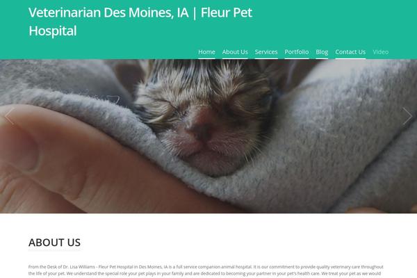 One Pager theme site design template sample