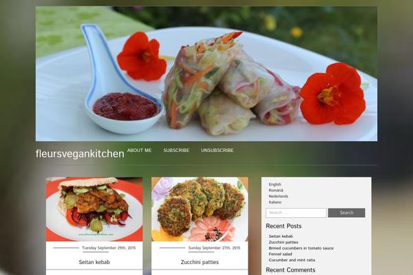 Food Recipes theme site design template sample