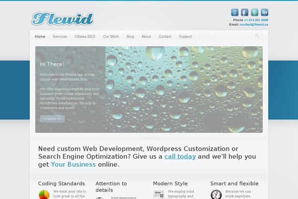 Etherna theme site design template sample