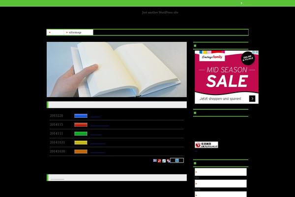 Wp theme site design template sample