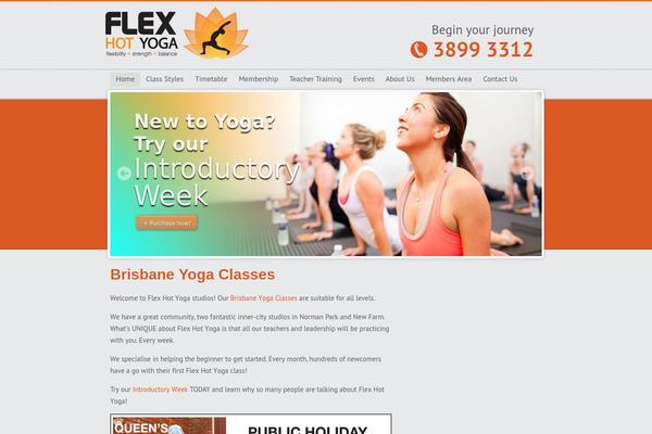 Flex theme site design template sample