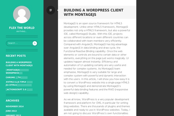 Writr theme site design template sample