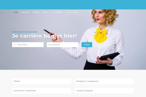 Jobseek-child theme site design template sample