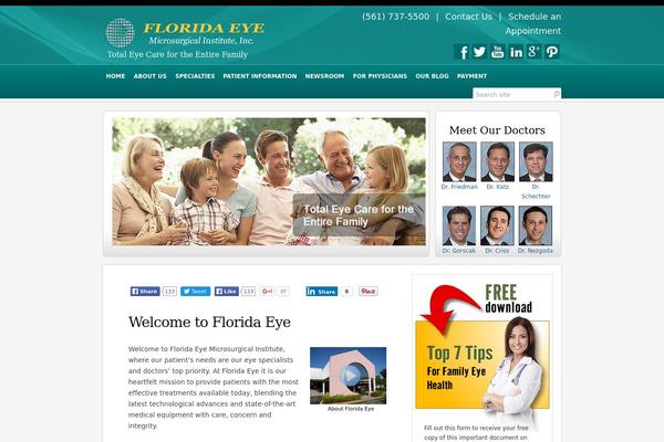 Glacial theme site design template sample