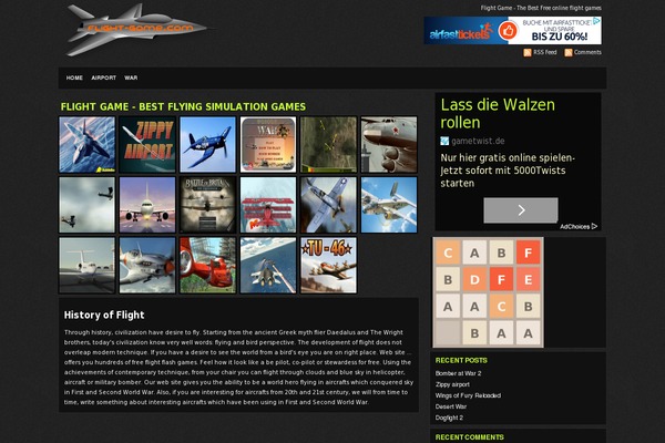 flight-game.com site used Triqui