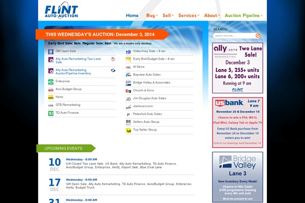 FlintAutoAuction theme websites examples
