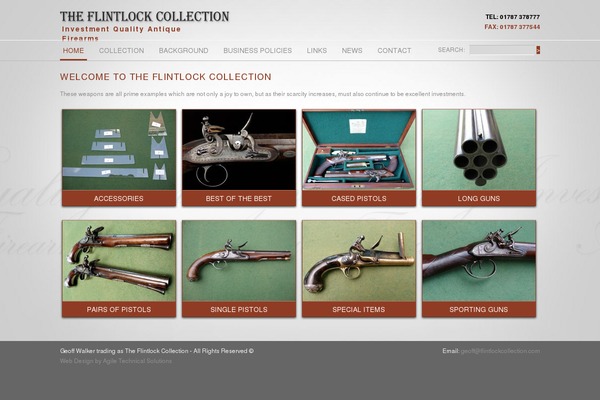 Flintlock theme websites examples