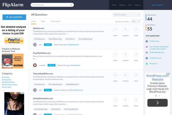 Passage theme site design template sample
