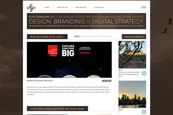 Flip theme site design template sample