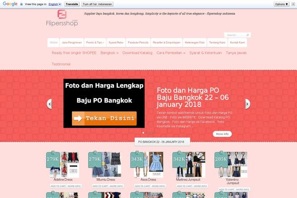 Boutique theme site design template sample