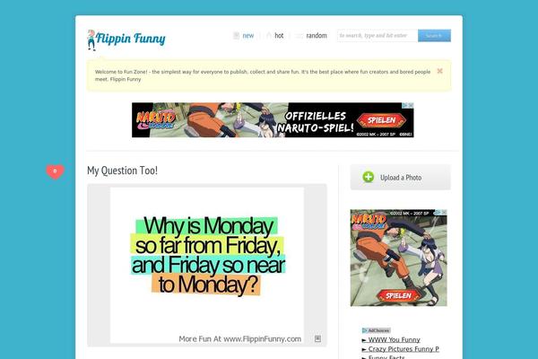 flippinfunny.com site used Lolzine