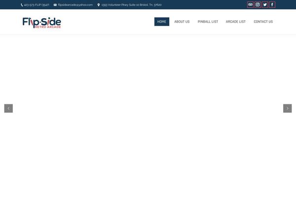 flipsidearcade.com site used Pinb