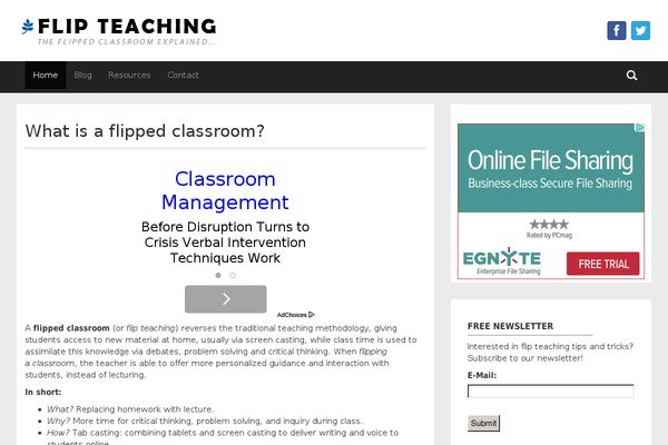flipteaching.com site used Aadya