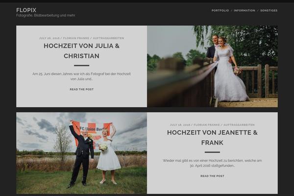 Tracks theme site design template sample