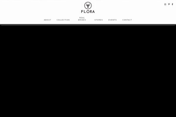 Flora theme site design template sample