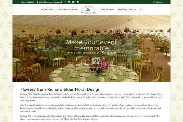 Divi theme site design template sample