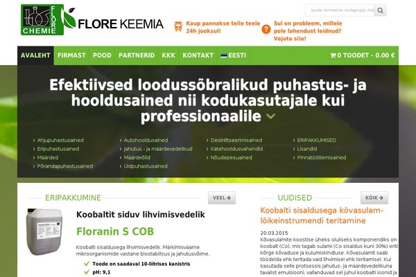 flore.ee site used Flore
