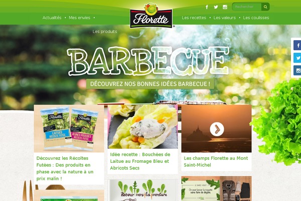 florette.fr site used Florette