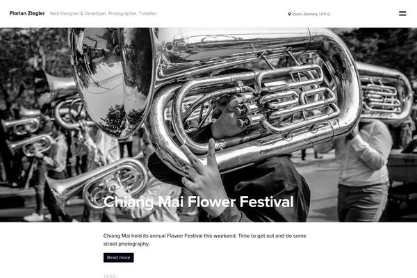 Nomad theme site design template sample