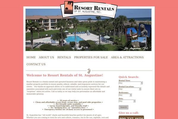 Resort theme site design template sample