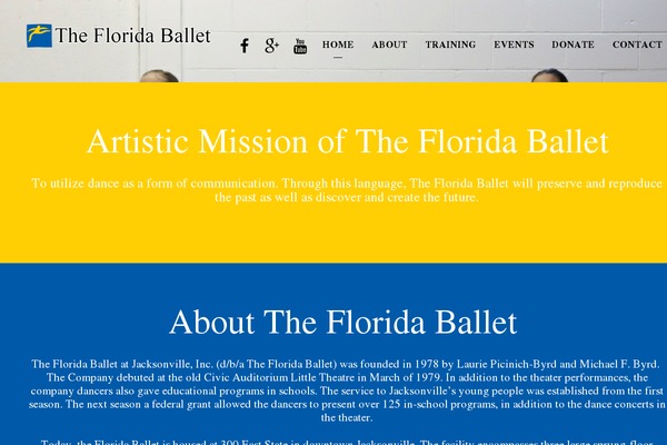floridaballet.org site used Themify-corporate