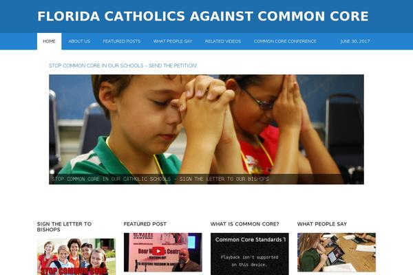 floridacatholicsagainstcommoncore.com site used Outreach Pro