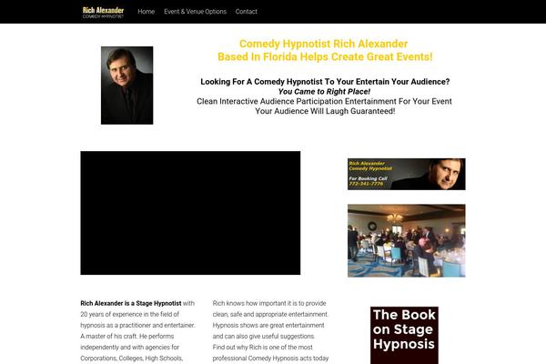 Tesseract theme site design template sample