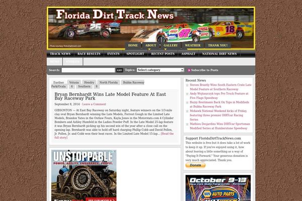 Magazine theme site design template sample