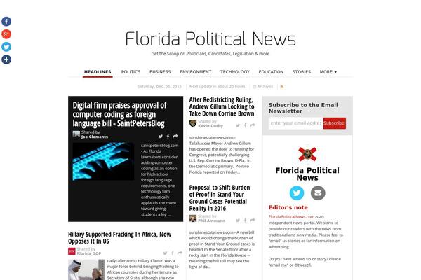 NewsPlugin website example screenshot