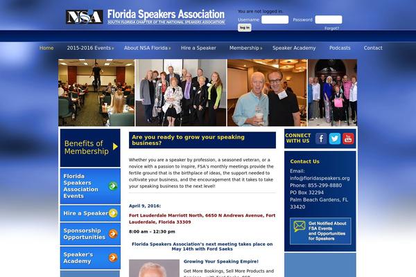 floridaspeakers.org site used Fsa