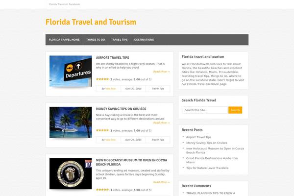Bloggie theme site design template sample