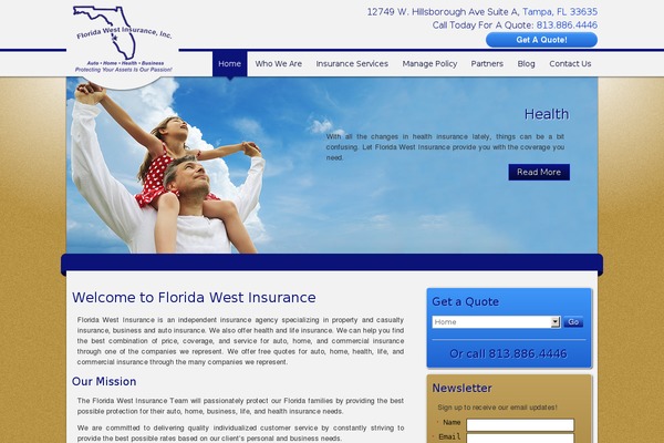 floridawestinsurance.com site used Devobase