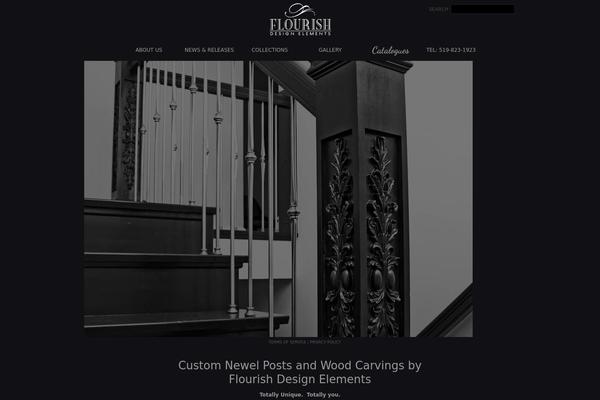Flourish theme site design template sample